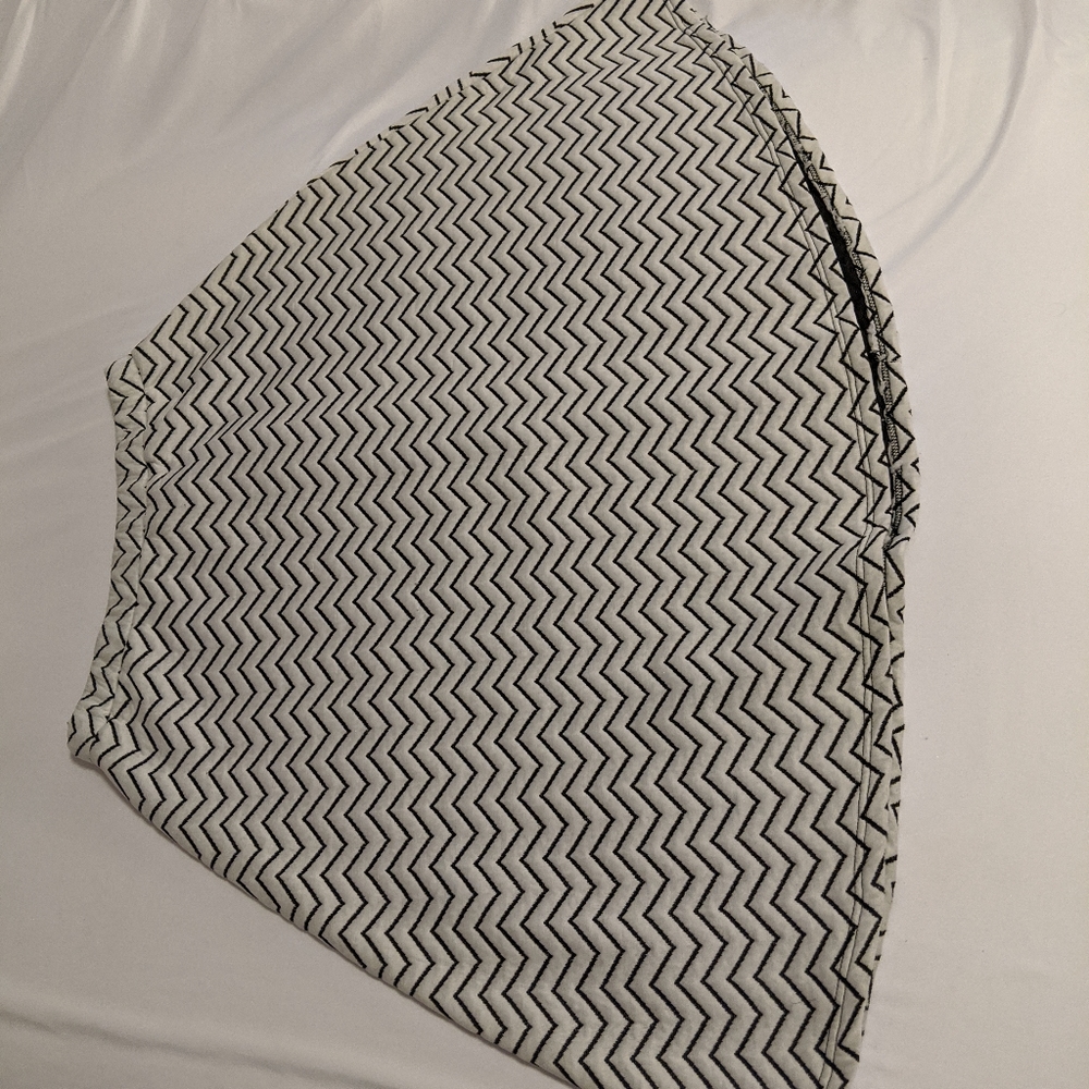 White and black skirt